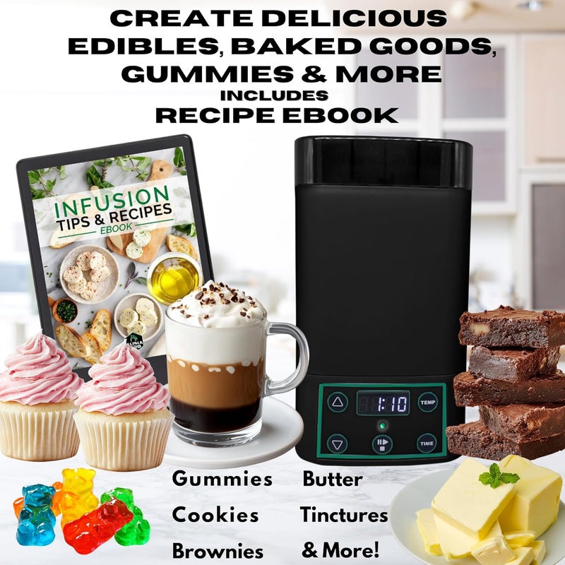 Alpha420 Decarboxylator & Infuser, Butter Maker Machine, Oil Infuser Machine, Gummy Maker, Mess Free, Easy to Use, Includes Recipe EBook & 2 Gummy Trays - Image 5